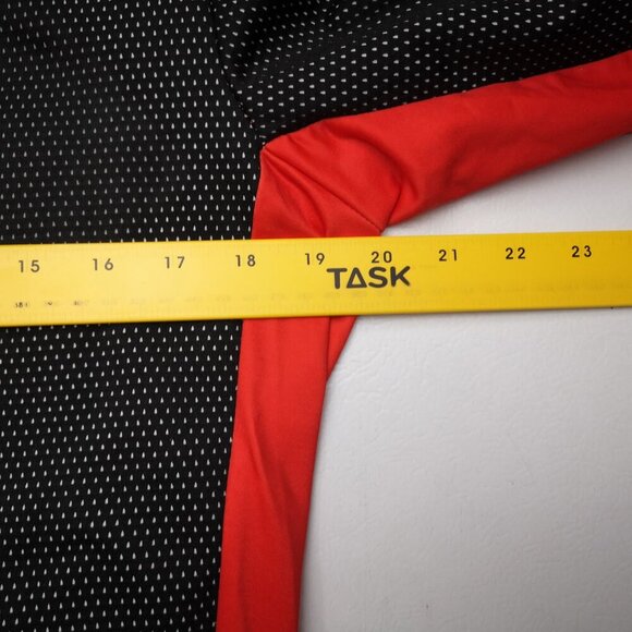 Wosawe Ladies Size Medium Black & Red Full Zip Fleece Lined Cycling Jacket - Picture 9 of 11